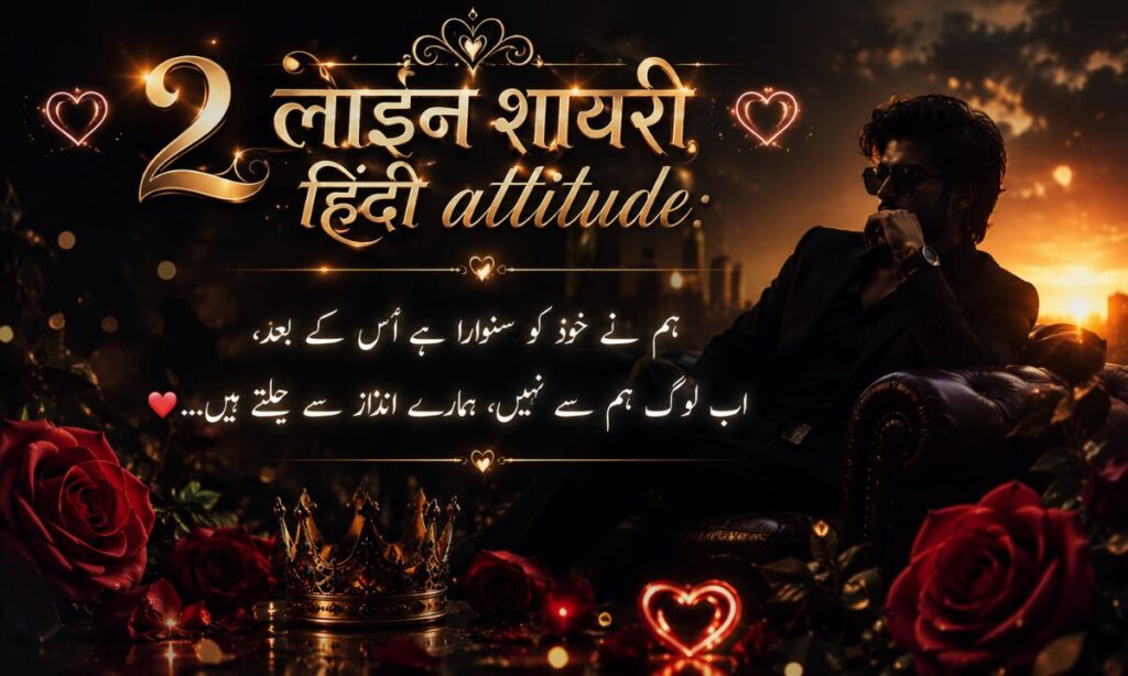 _2 लाइन शायरी हिंदी attitude