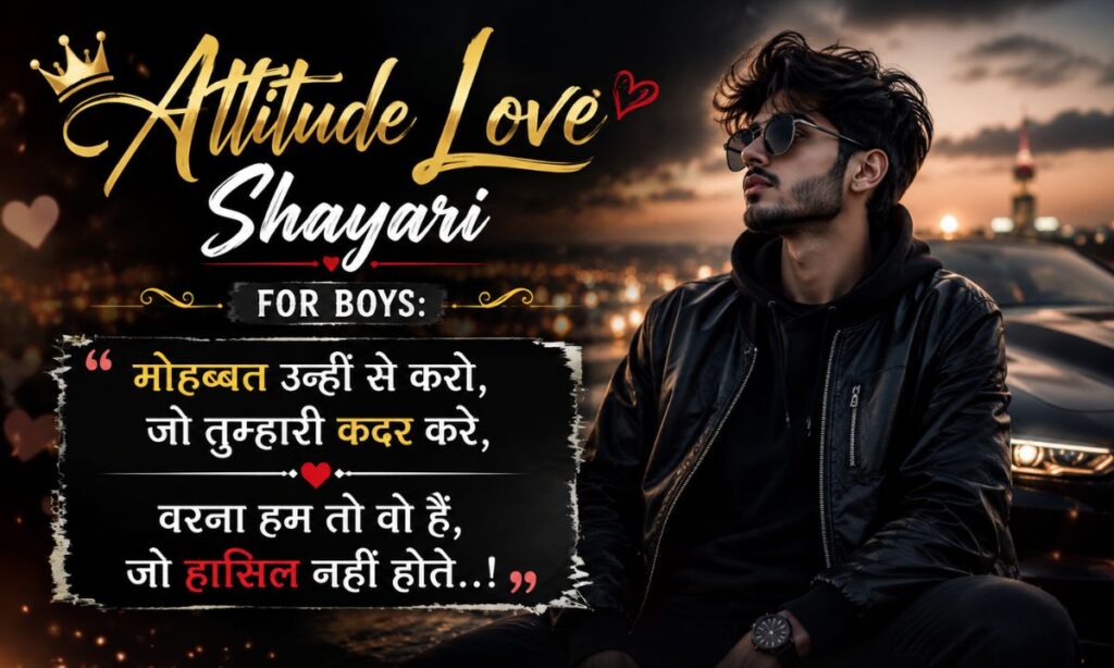 Attitude Love Shayari for Boys