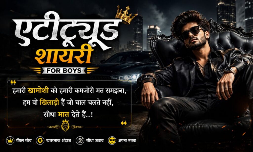 _Attitude Shayari for Boys in Hindi