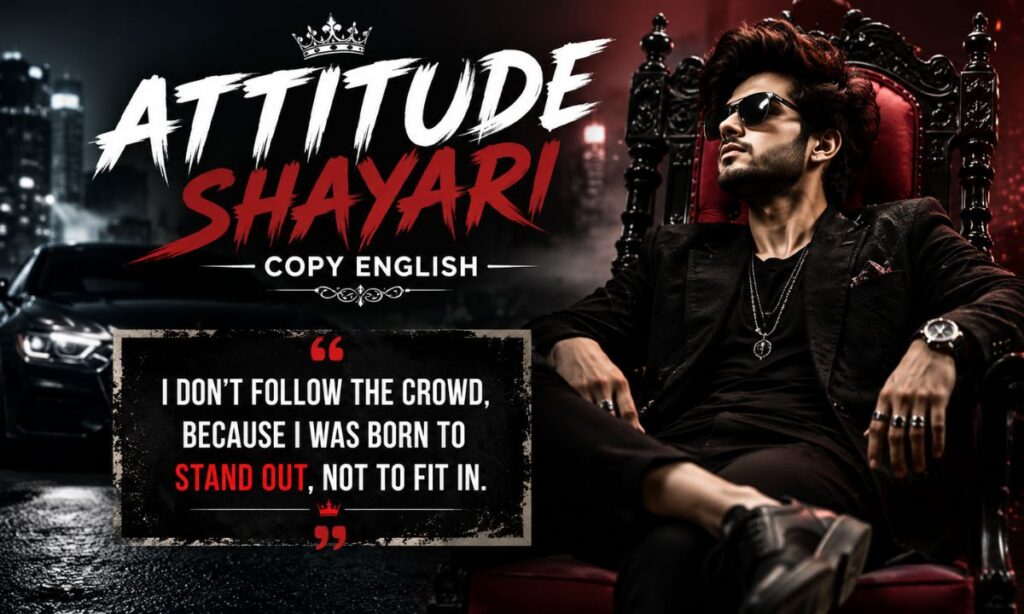 _Attitude shayari copy English