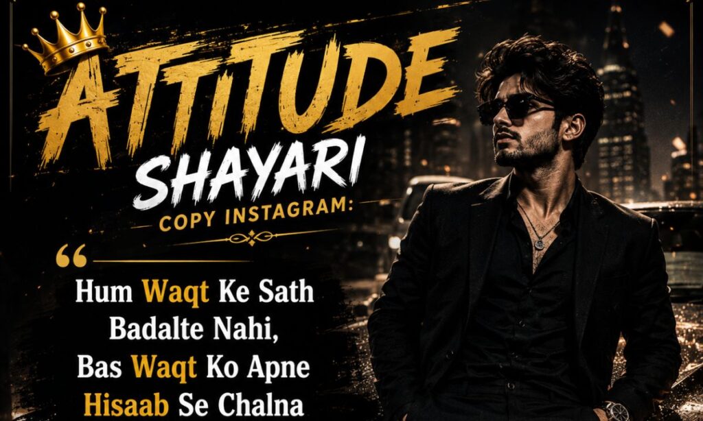 _Attitude shayari copy Instagram