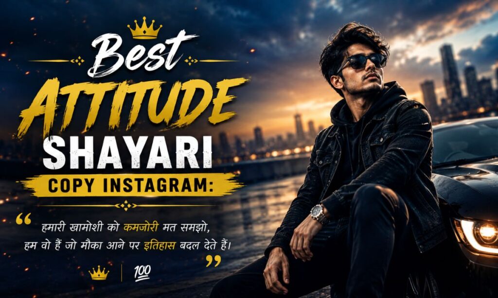 _Best Attitude shayari copy Instagram