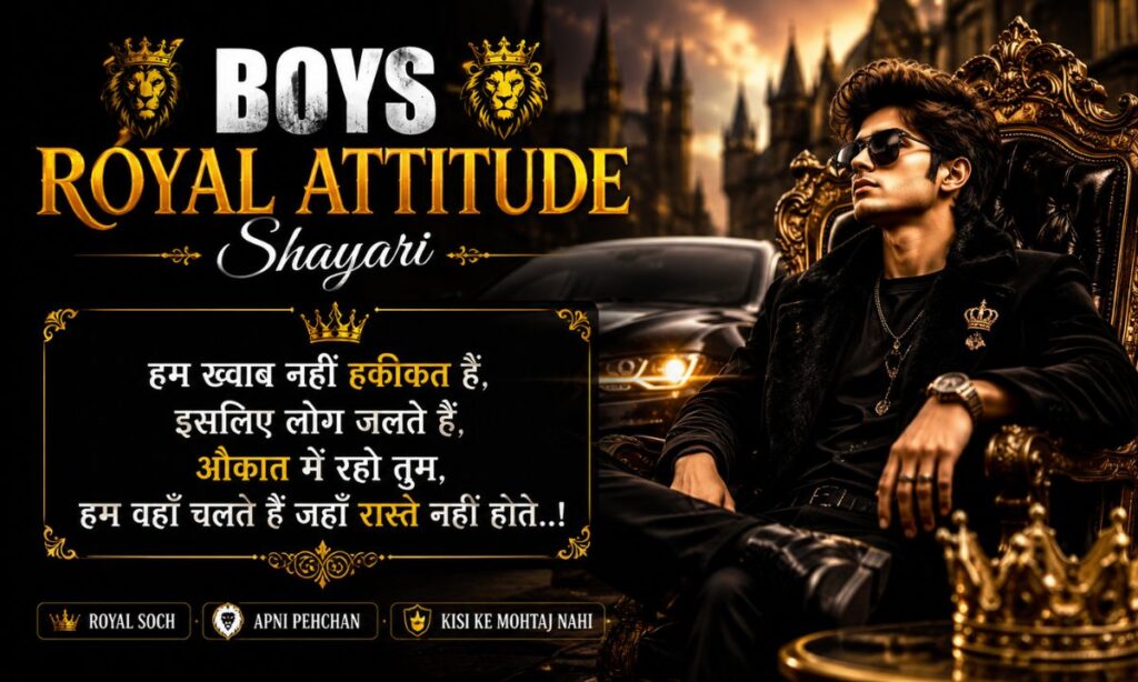 _Boys Royal Attitude Shayari