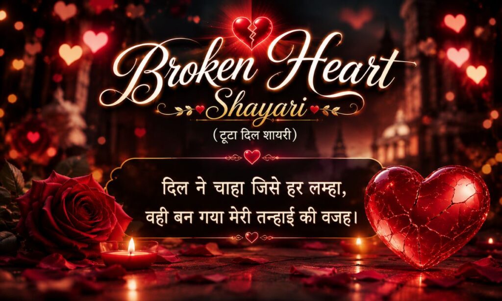 Broken Heart Shayari (टूटा दिल शायरी)