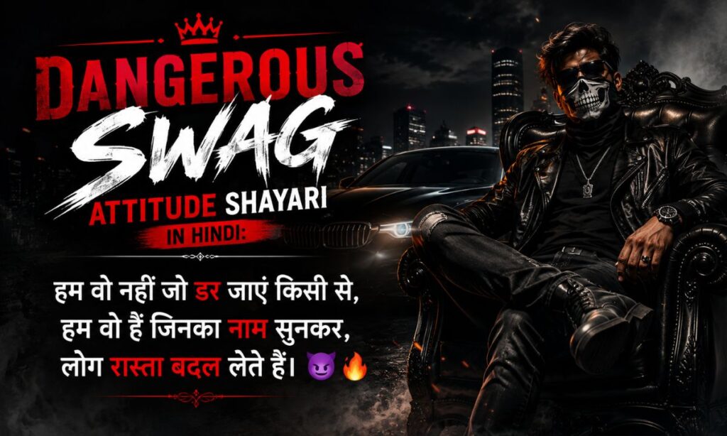 _Dangerous Swag Attitude Shayari in Hindi