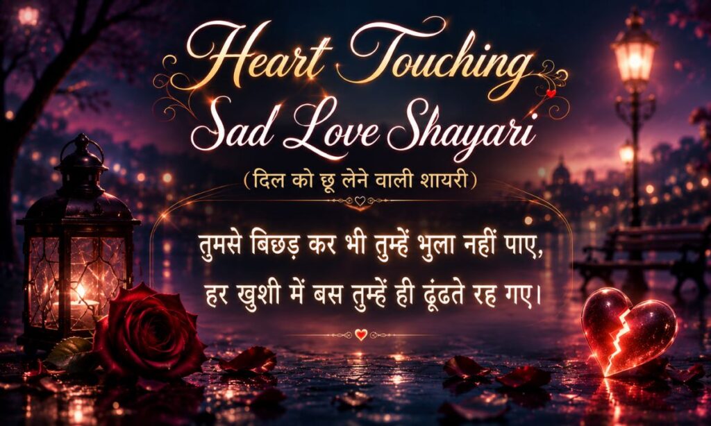_Heart Touching Sad Love Shayari (दिल को छू लेने वाली शायरी)