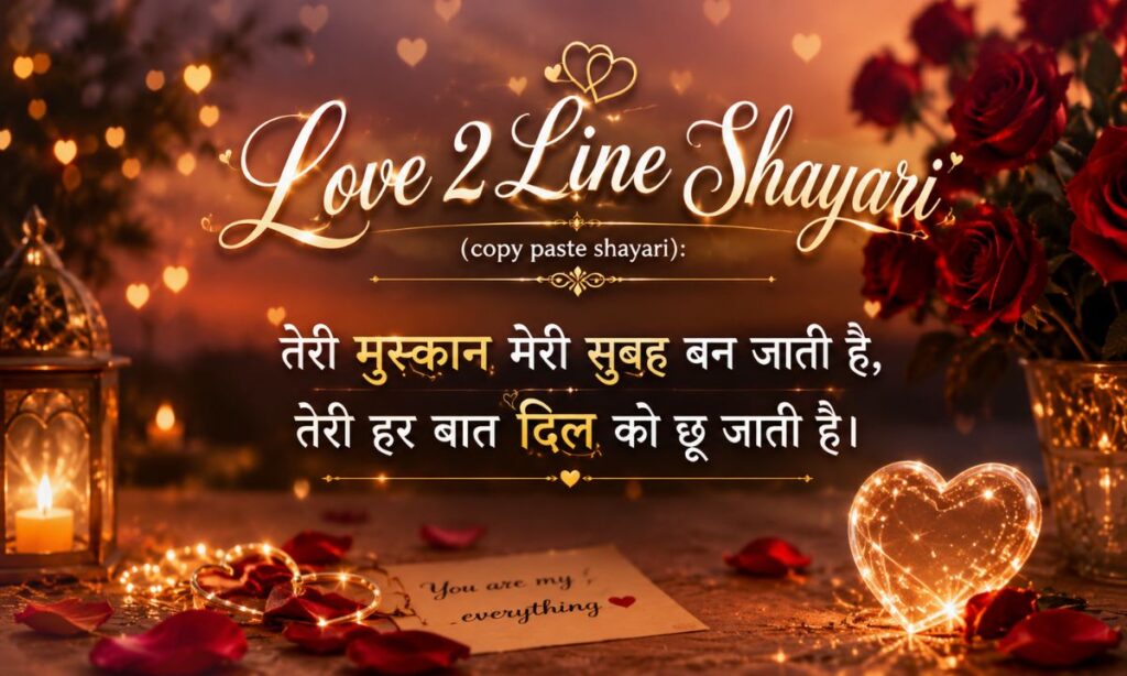 _Love 2 Line Shayari (copy paste shayari)