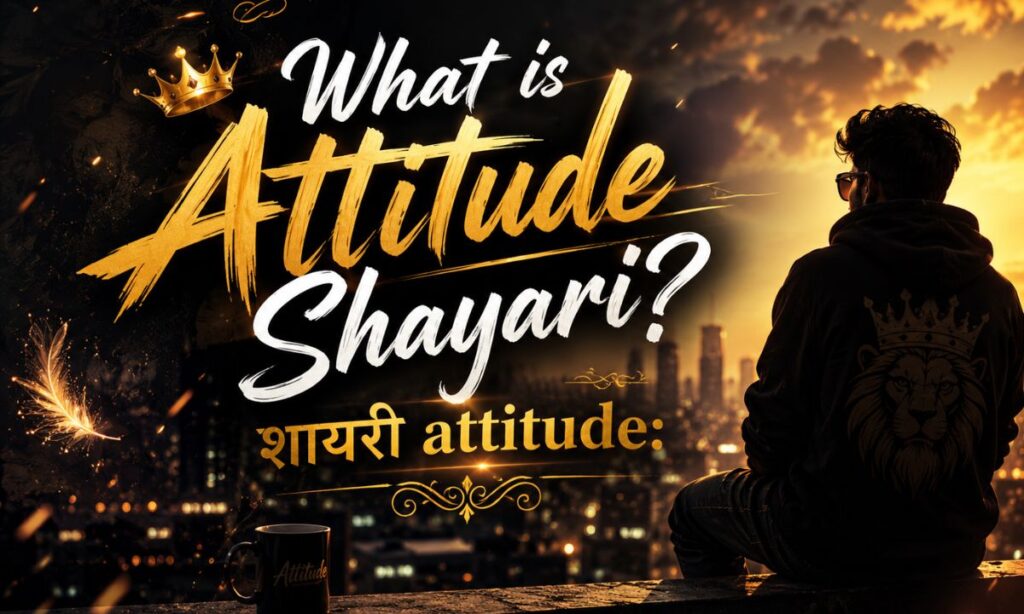 _What is Attitude Shayari शायरी attitude