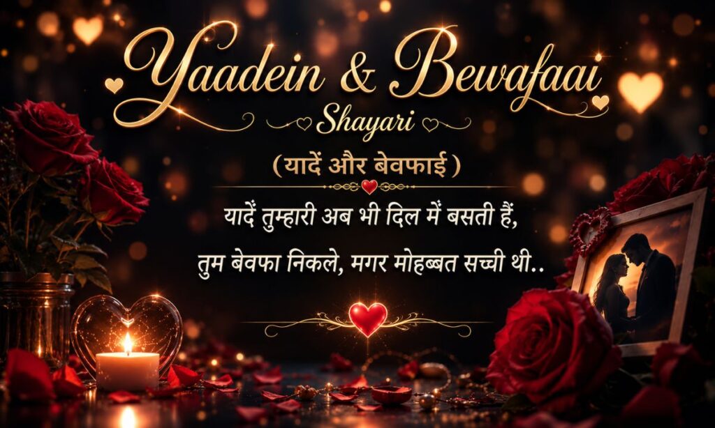 _Yaadein & Bewafaai Shayari (यादें और बेवफाई)
