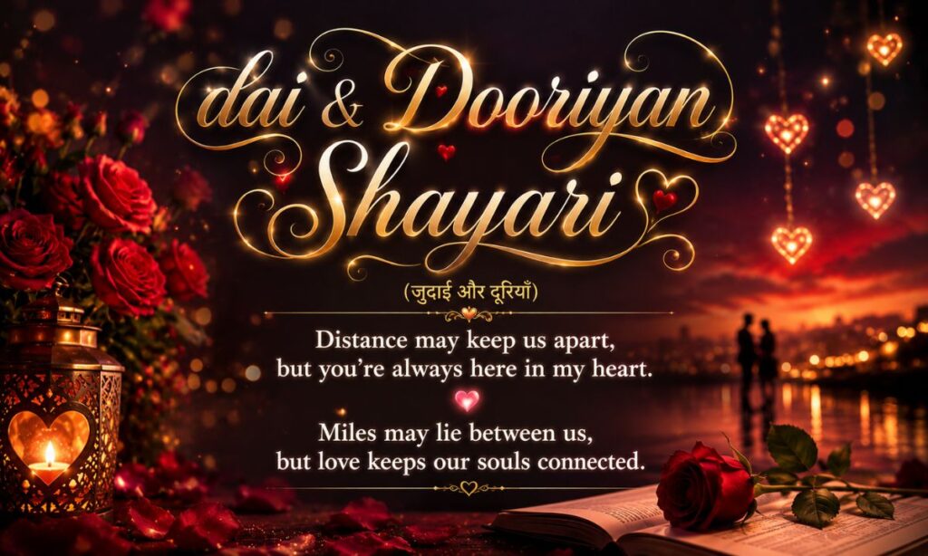 _ dai & Dooriyan Shayari (जुदाई और दूरियाँ)Ju