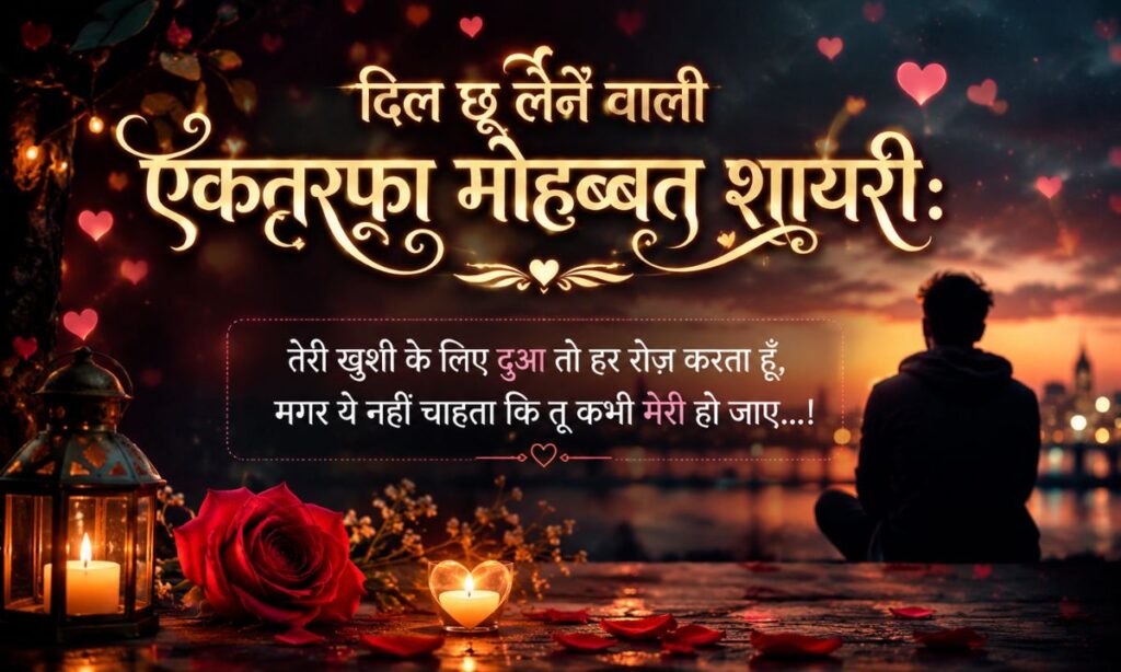 _दिल छू लेने वाली एकतरफ़ा मोहब्बत शायरी1