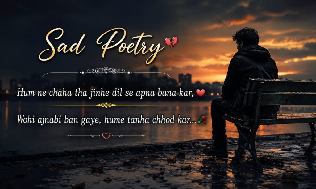 2 line sad urdu poetry in roman urdu