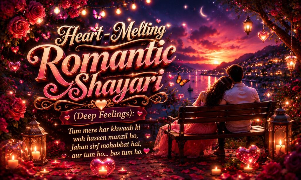 Heart-Melting Romantic Shayari (Deep Feelings)