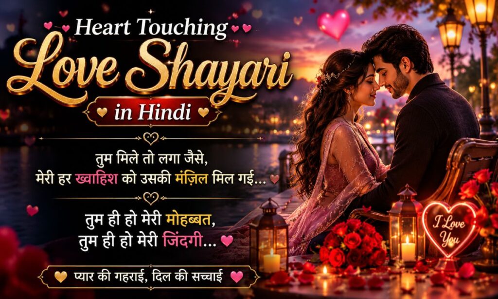 Heart Touching Love Shayari in Hindi – Romantic Lines (1)