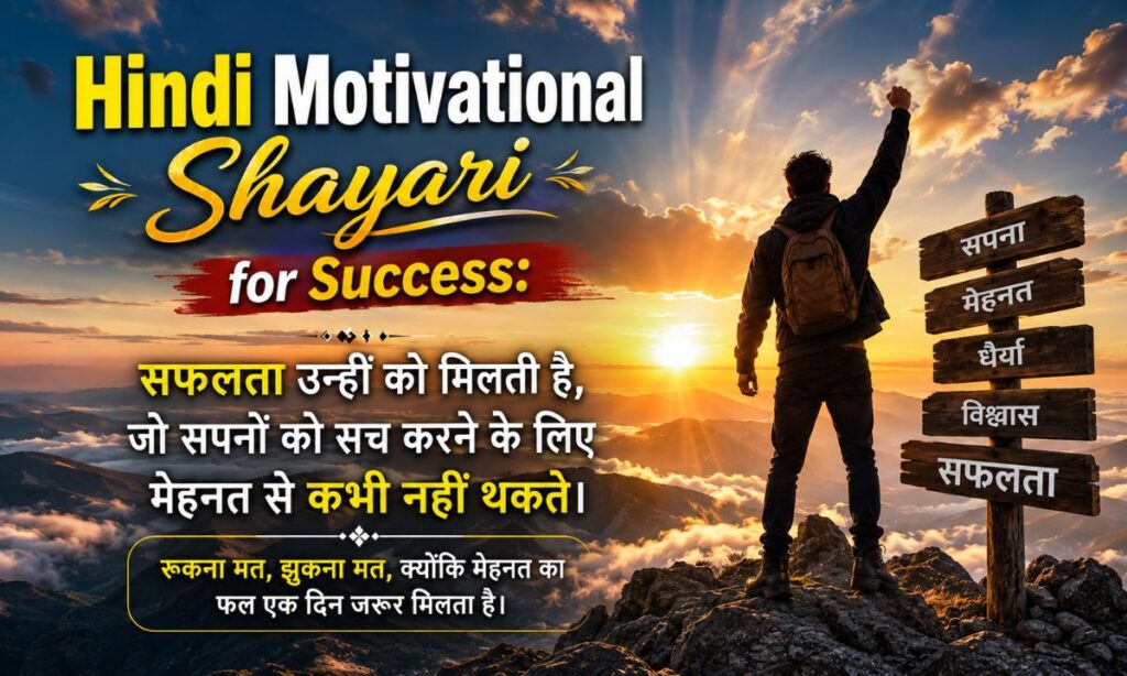 _Hindi Motivational Shayari for Success
