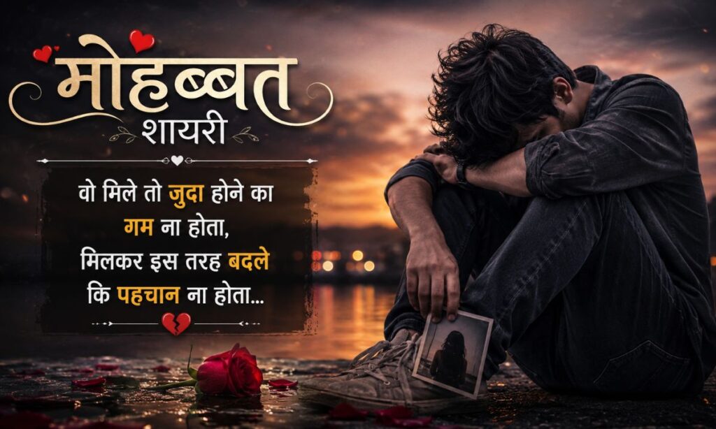 Mohabbat Sad Shayari in Hindi
