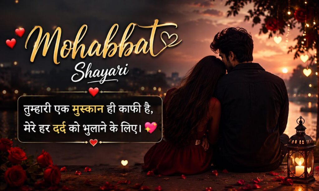 Mohabbat Shayari 2 Lines in Hindi