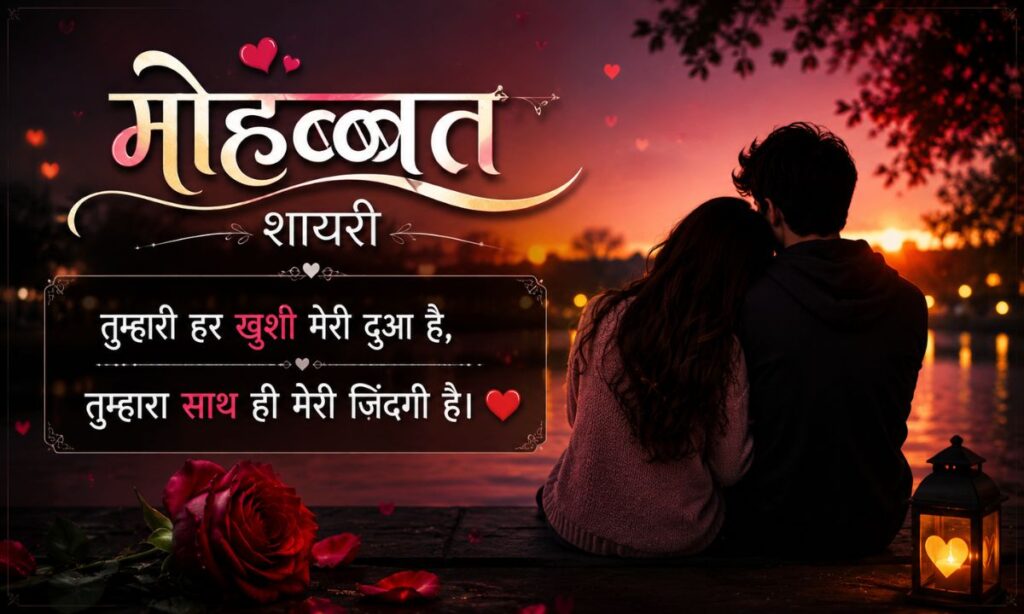 _Mohabbat Shayari in Hindi 2 Lines