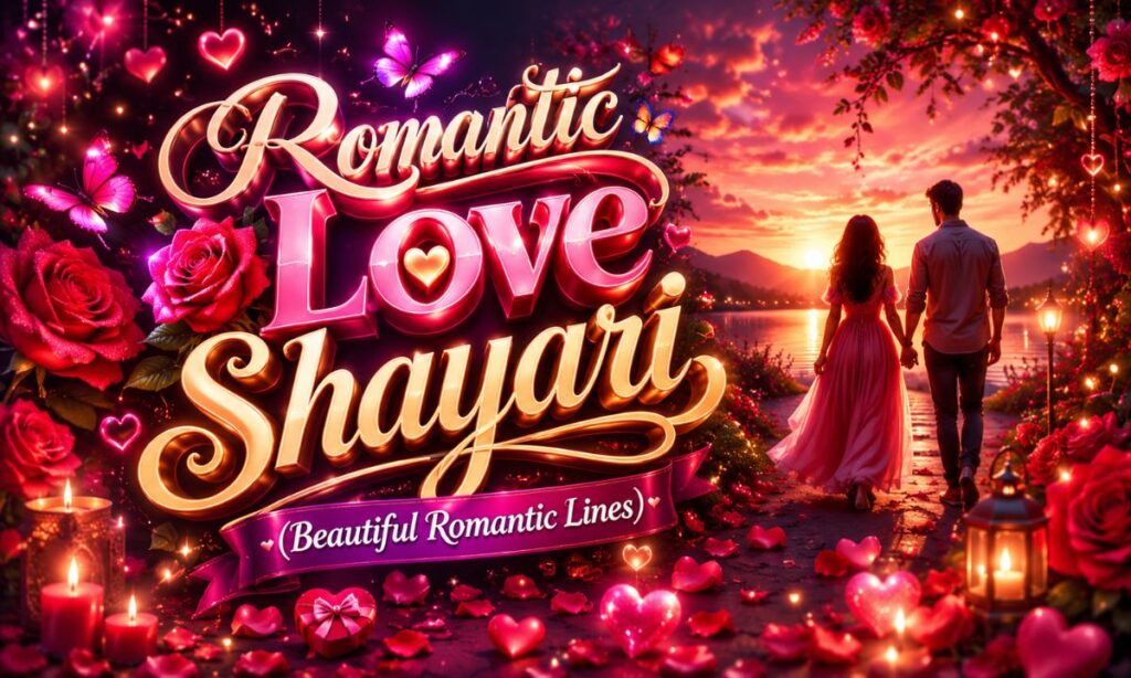 _Romantic Love Shayari (Beautiful Romantic Lines)