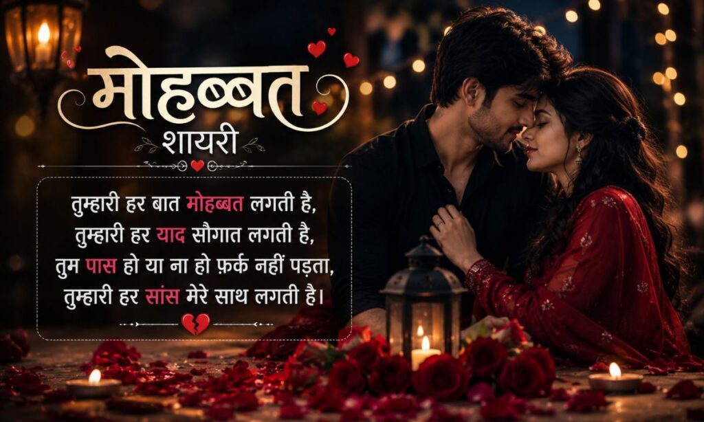 Romantic Mohabbat Shayari in Hindi (1)