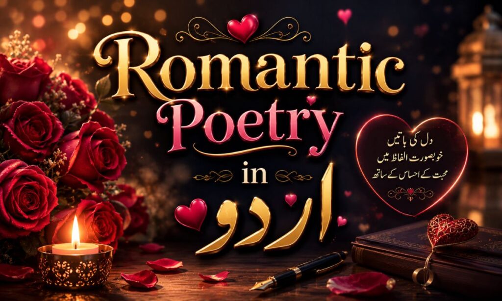 Romantic Poetry in Urdu text