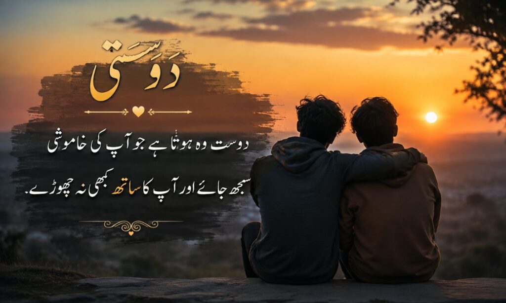 Short friendship poetry in urdu