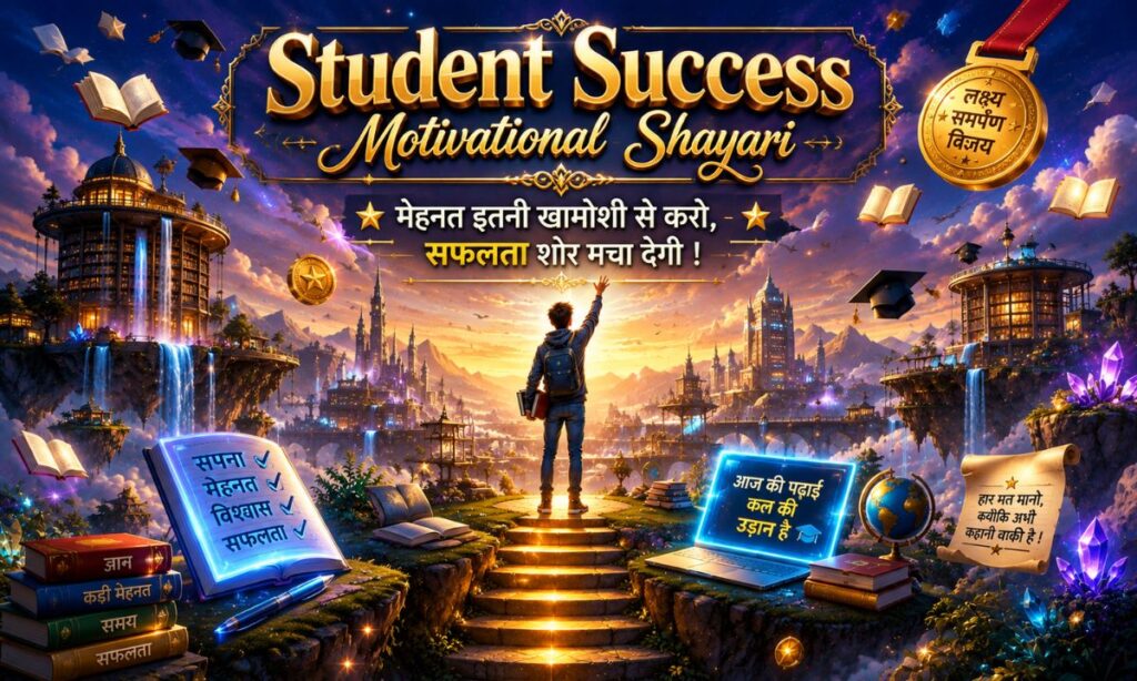 _Student Success Motivational Shayari
