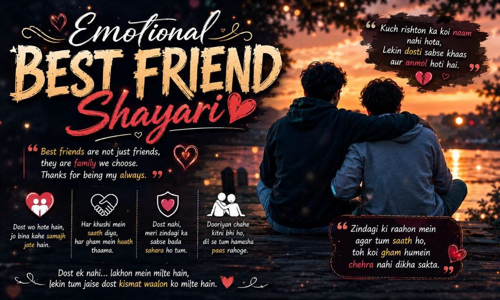 _Emotional Best Friend Shayari 💔❤️