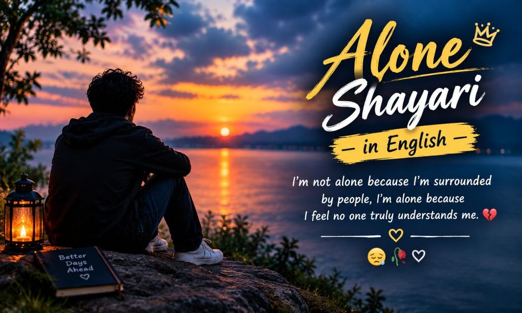_alone shayari in english with emoji