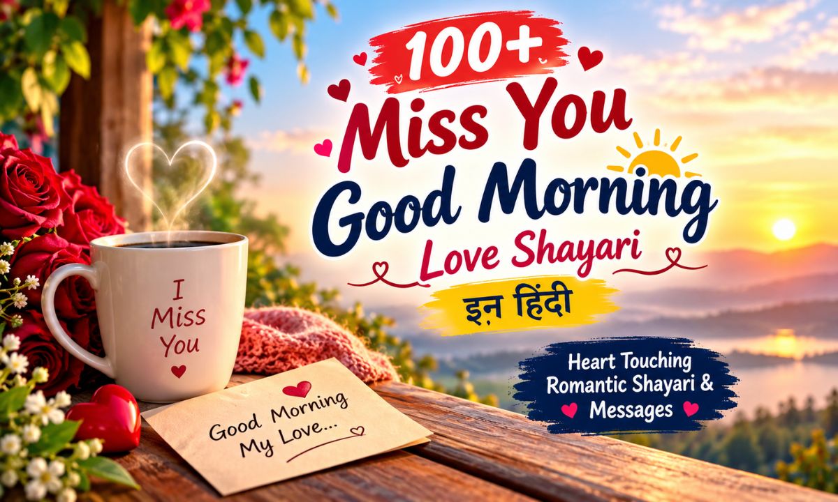 100+ Miss You Good Morning Love Shayari in Hindi Heart Touching Romantic Shayari & Messages