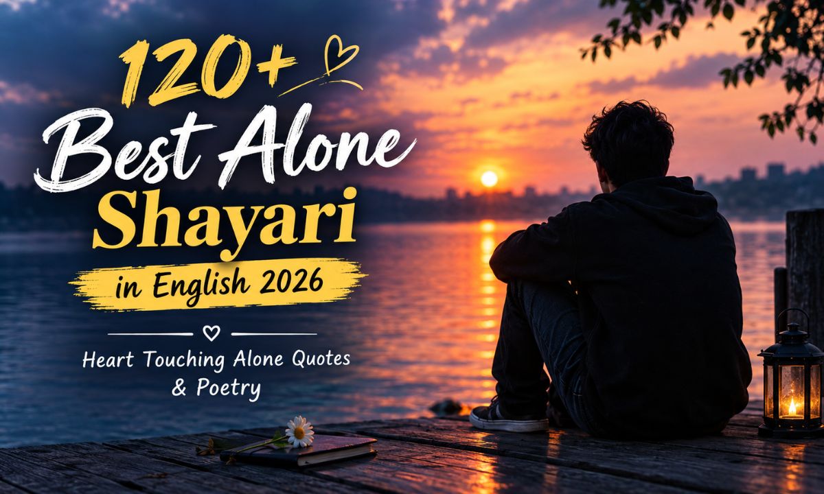 120+ Best Alone Shayari in English 2026 Heart Touching Alone Quotes & Poetry