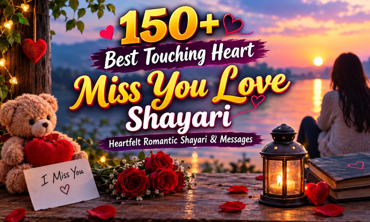 150+ Best Touching Heart Miss You Love Shayari Heartfelt Romantic Shayari & Messages