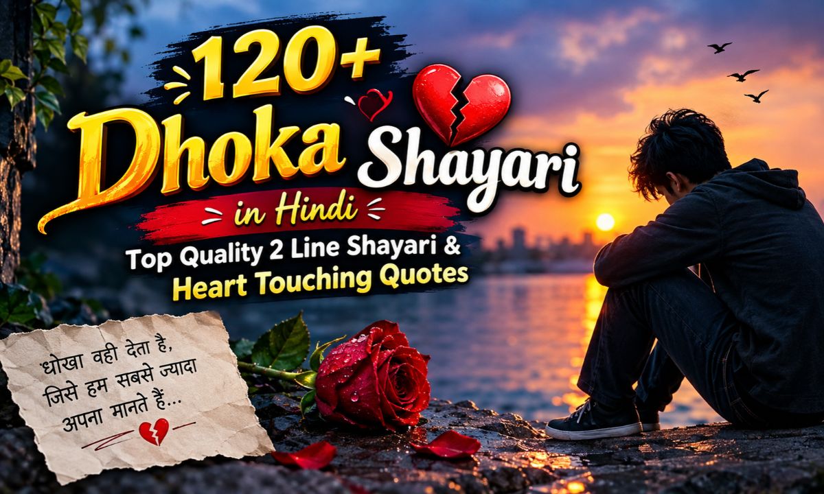 120+ Dhoka Shayari in Hindi _ Top Quality 2 Line Shayari & Heart Touching Quotes